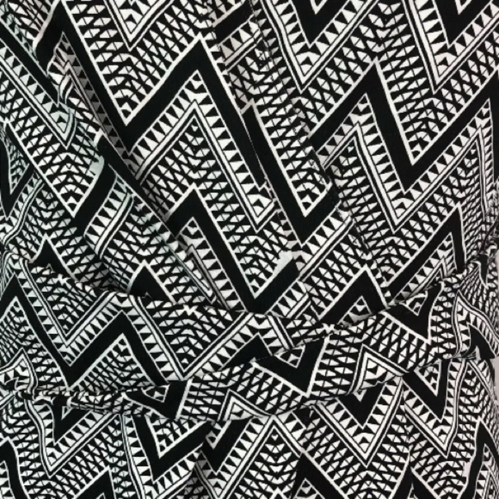 Talbots Zigzag Draped Pleated Chevron Shift Dress - image 4